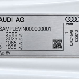 Bedruckte Aluminium-Typenschilder